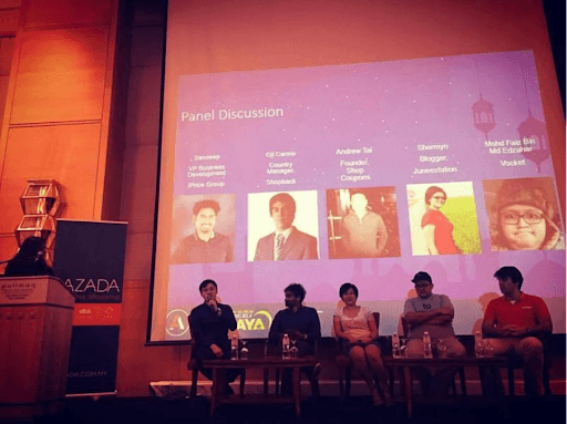 Invited for a Panel discussion at Lazada Malaysia meet-up