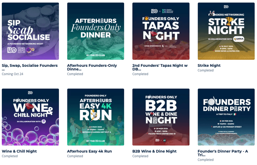 The 100 Club Past Events